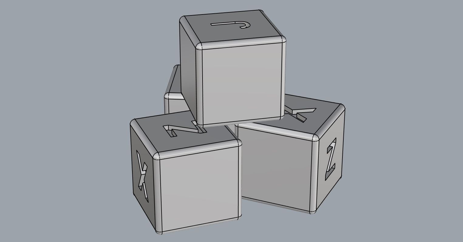 Baby Cubes Free 3D model_7