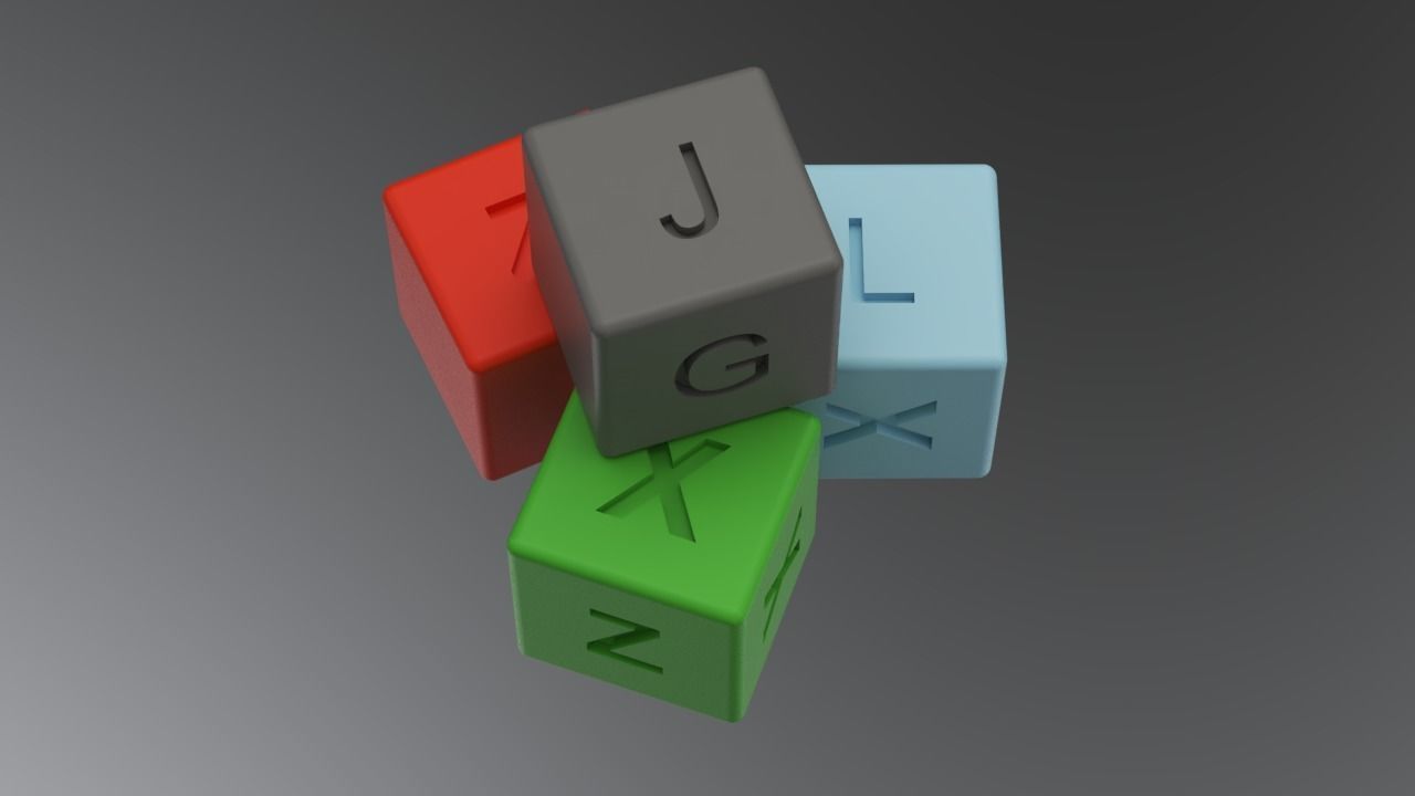 Baby Cubes Free 3D model_2