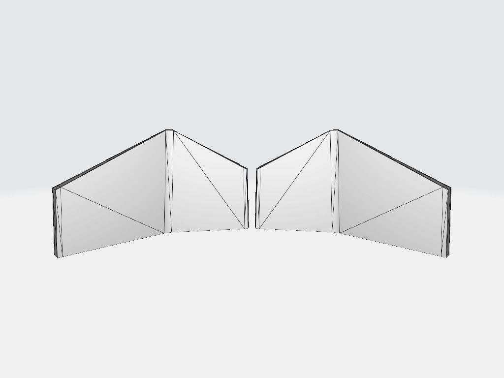 Military Band Rear Layer Low-poly 3D model_11