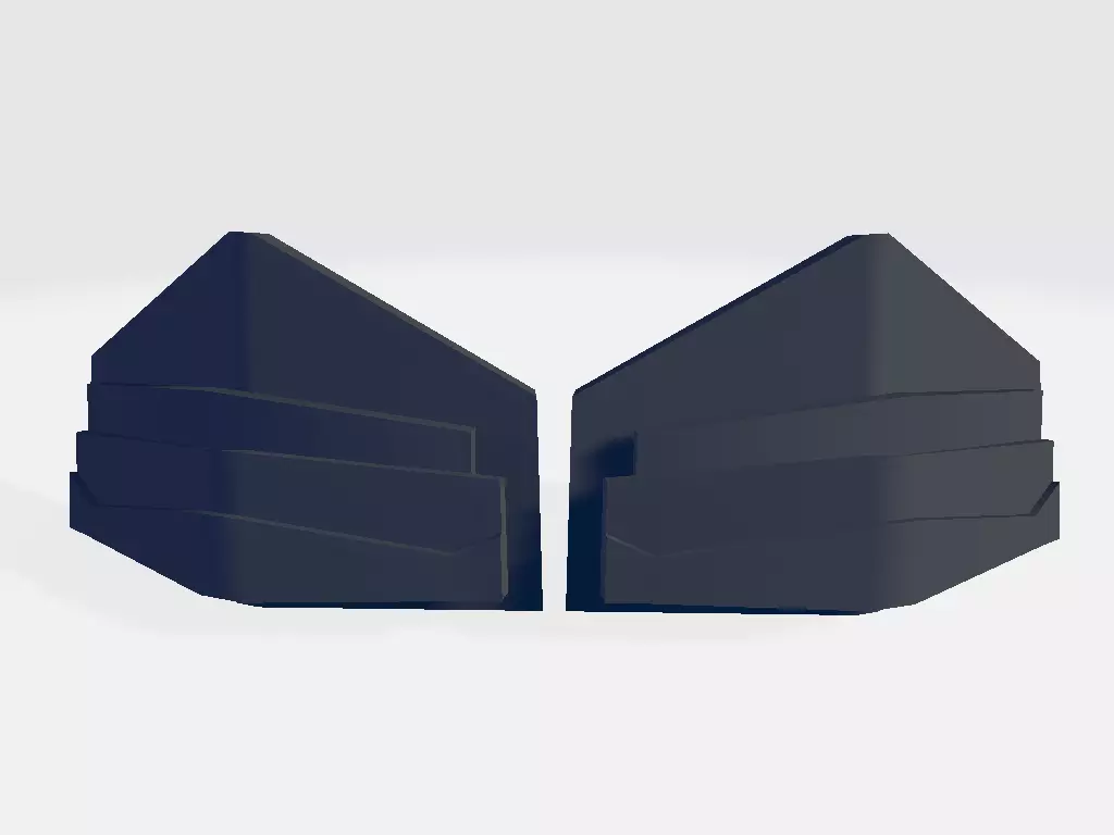 Military Band Rear Layer Low-poly 3D model_0