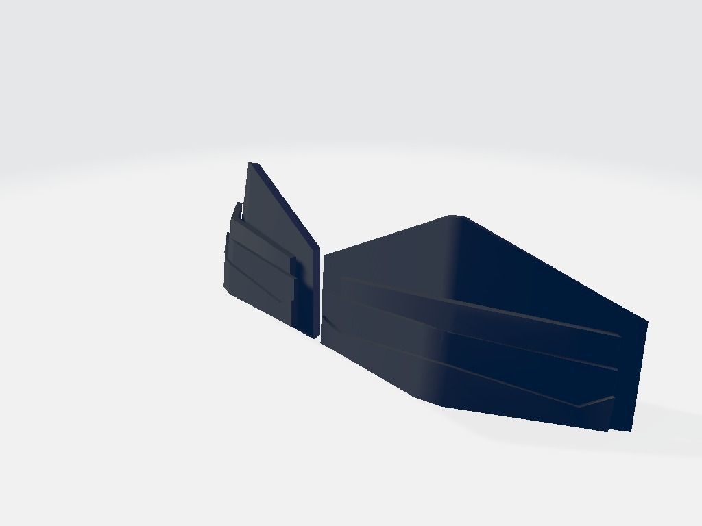 Military Band Rear Layer Low-poly 3D model_4