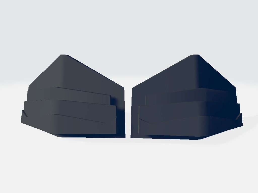 Military Band Rear Layer Low-poly 3D model_2