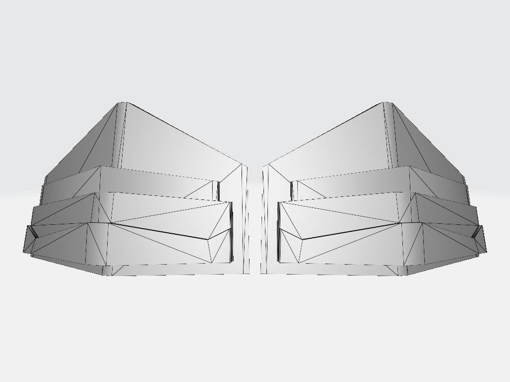 Military Band Rear Layer Low-poly 3D model_8