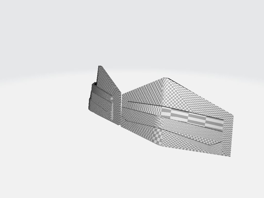 Military Band Rear Layer Low-poly 3D model_19