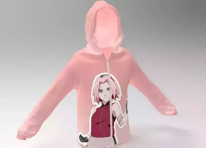 3D hoodie - 2 Models 3D model
