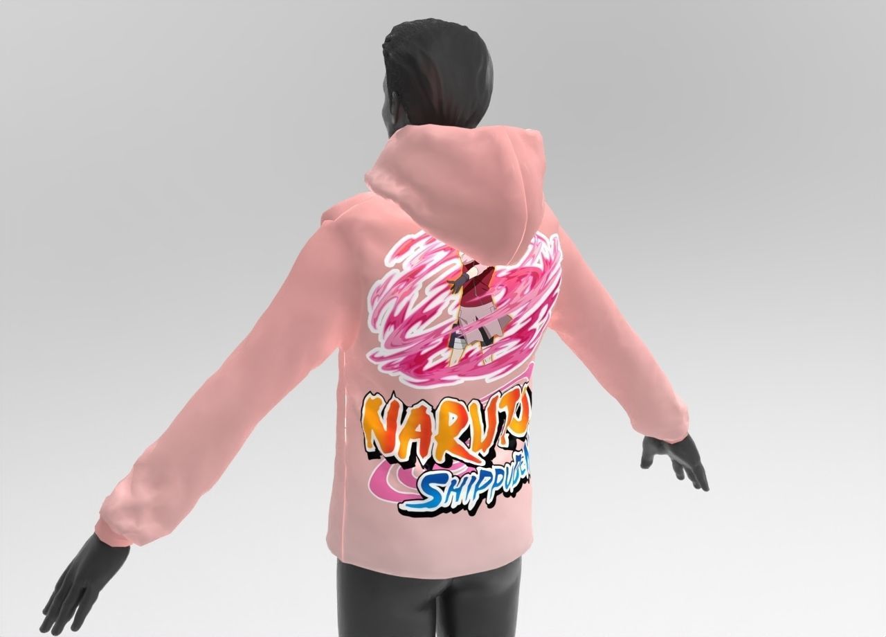 3D hoodie - 2 Models 3D model_7