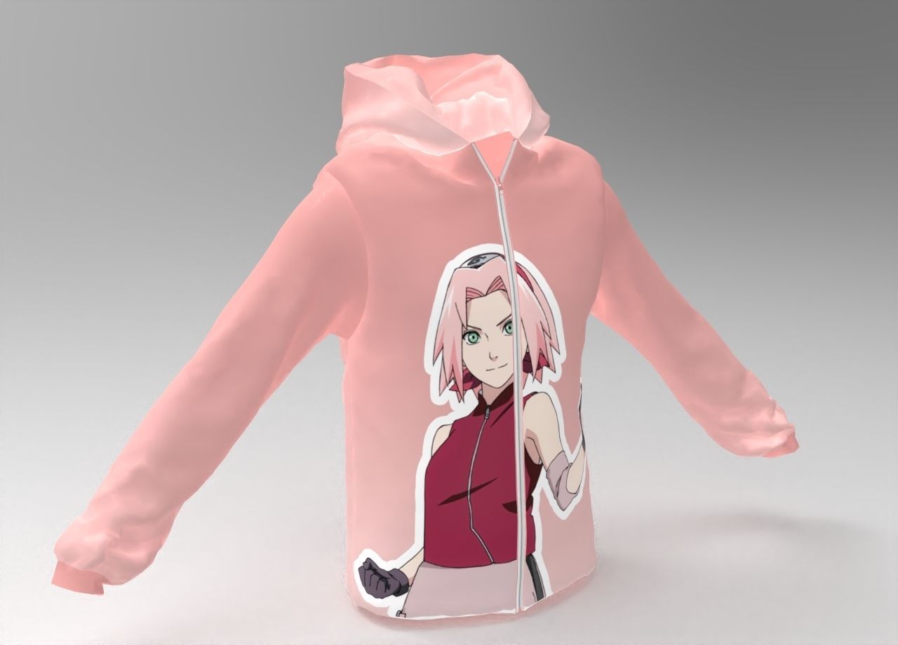 3D hoodie - 2 Models 3D model_4