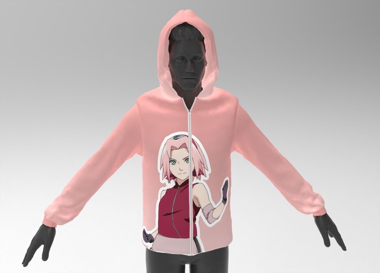 3D hoodie - 2 Models 3D model_1