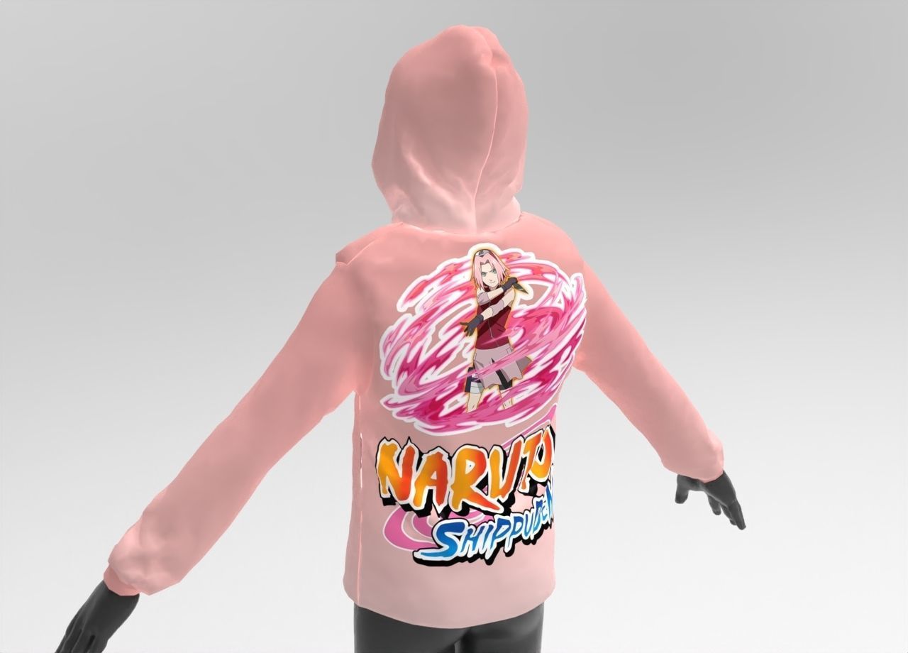 3D hoodie - 2 Models 3D model_3