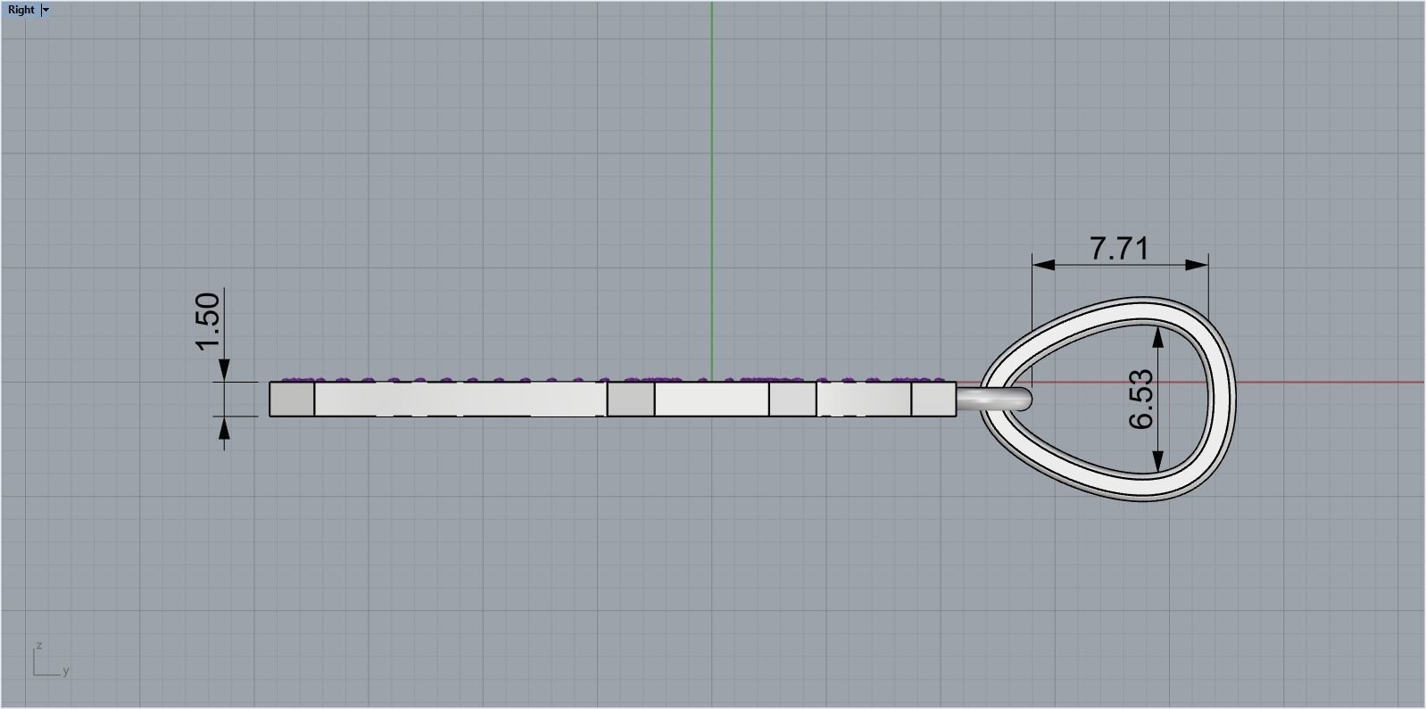 Cross with gems3 3D print model_10