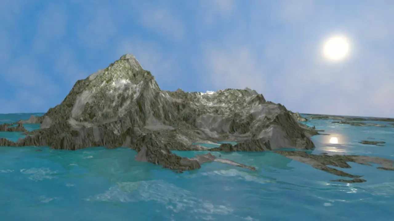 NMA Island Rock 001 Sandy Preset 02 Low-poly 3D model