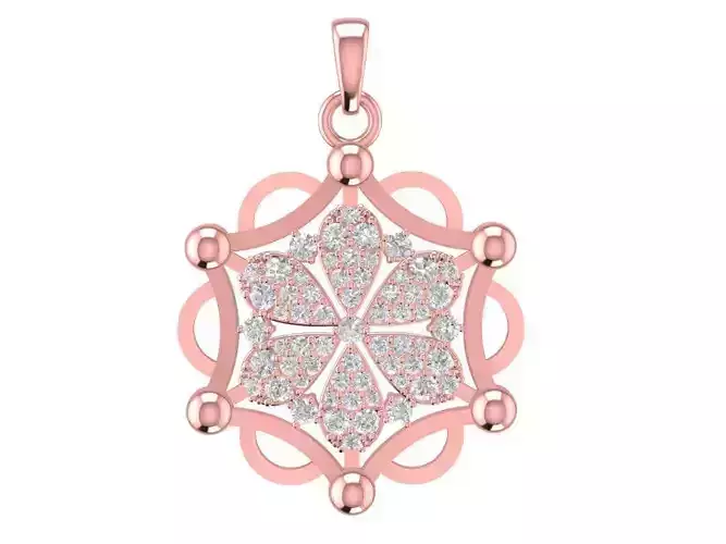 Luxury Star Diamond Pendant Jewelry 3D Model 1164