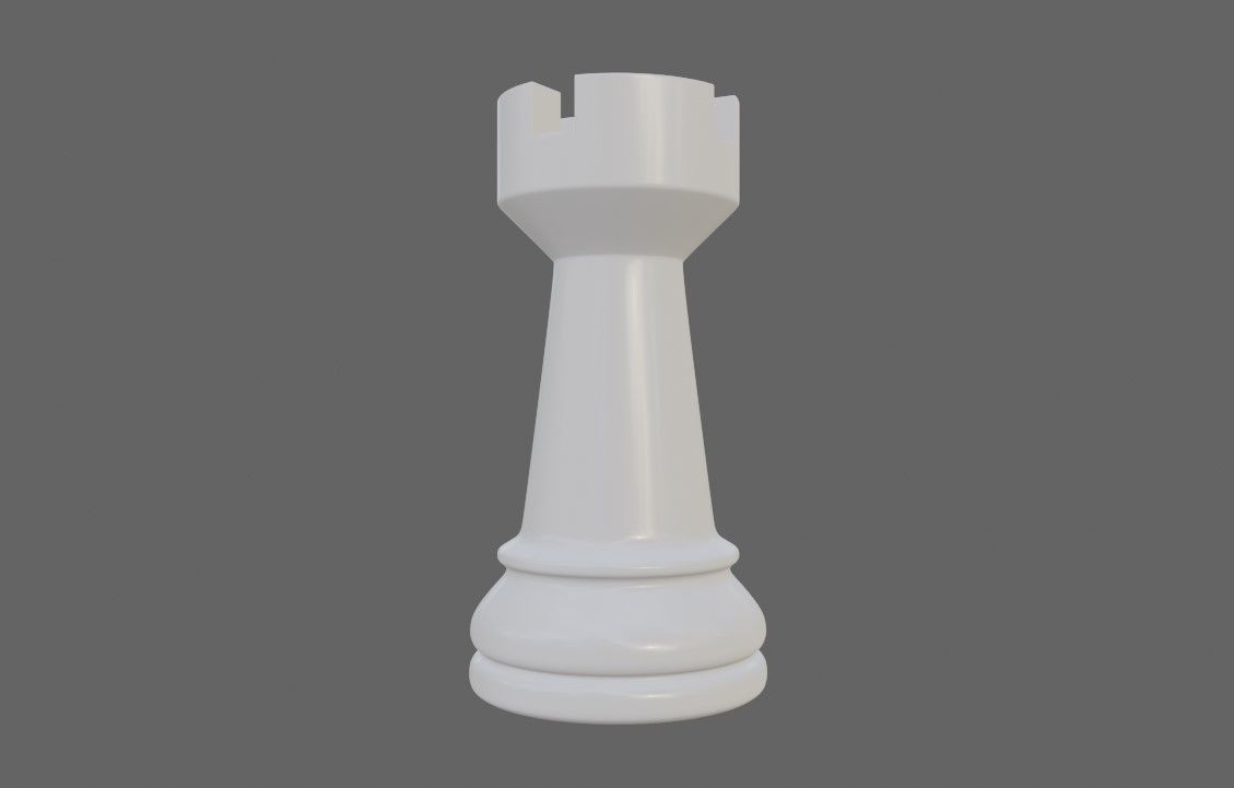 Tower Chess Game Piece - STL Printable 3D print model_21