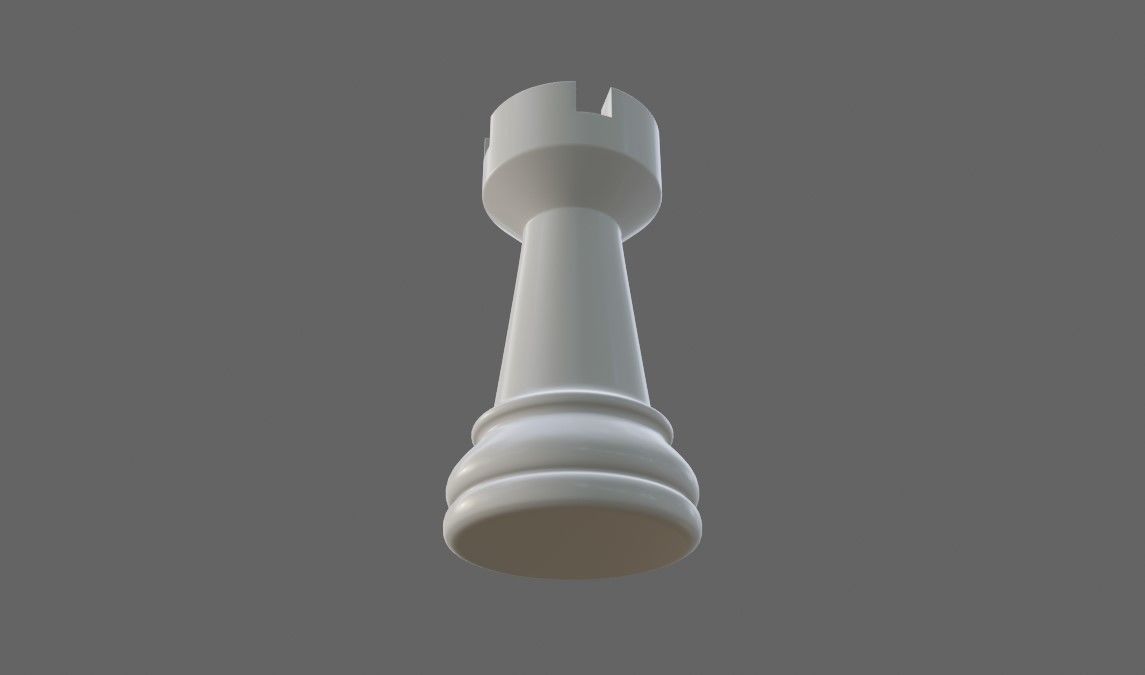 Tower Chess Game Piece - STL Printable 3D print model_18