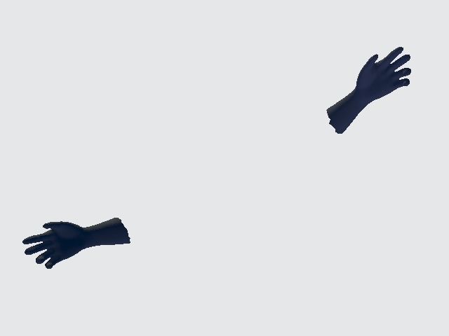 Hands pair of gloves Low-poly 3D model_5