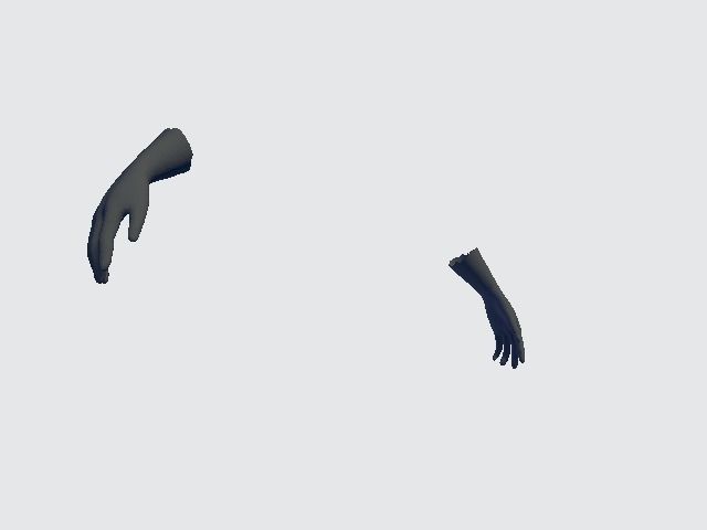 Hands pair of gloves Low-poly 3D model_4