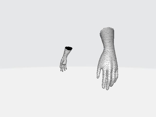 Hands pair of gloves Low-poly 3D model_10