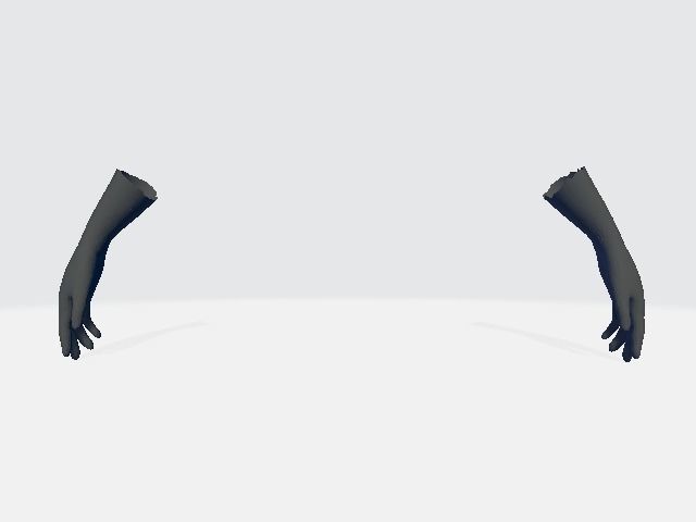 Hands pair of gloves Low-poly 3D model_3