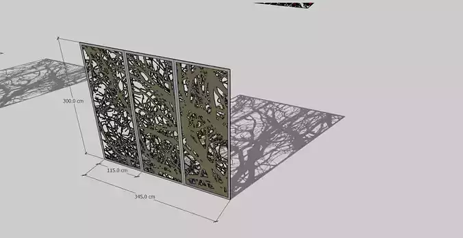 Portable Partition Tree H 300 cm 3D print model