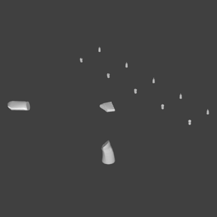 Dimetrodon Loomisi Left Arm STL 3D print model_9