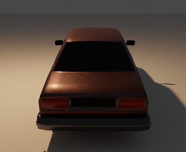 Low poly lada sedan rus Free low-poly 3D model