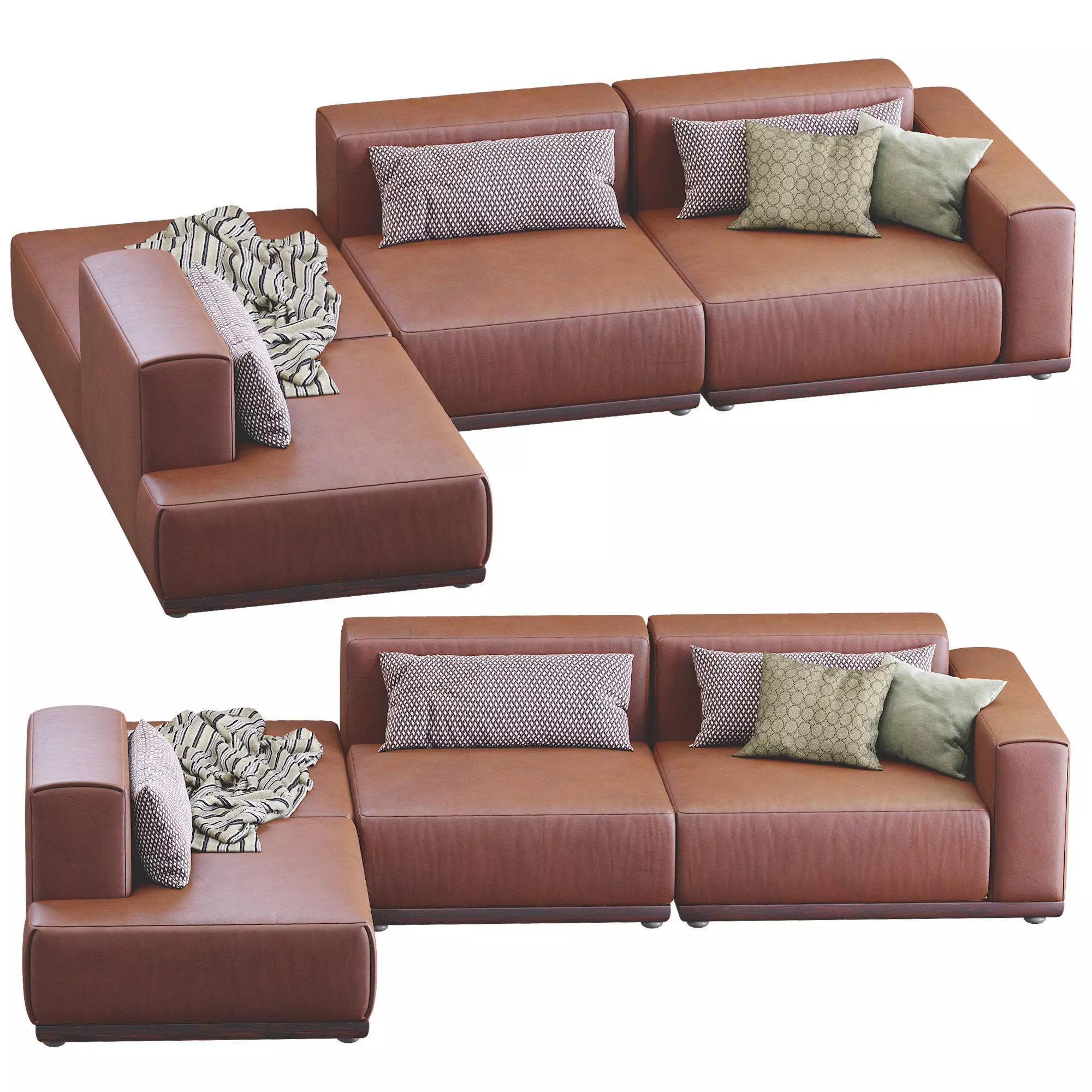 Sofa Xyz Leather 1 3D model_0