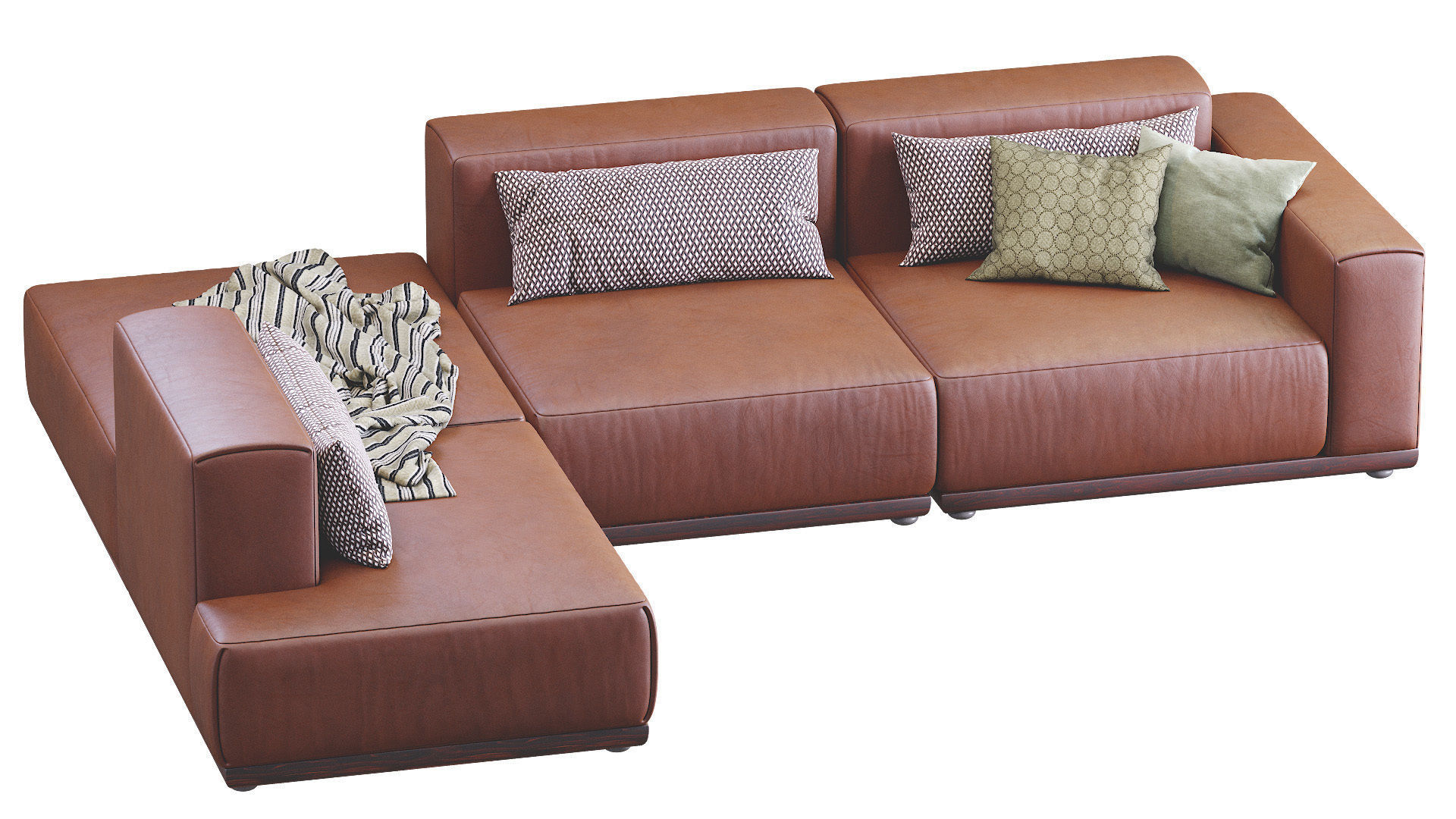 Sofa Xyz Leather 1 3D model_7