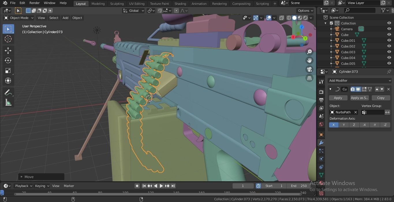 M249 SAW 3D model_11