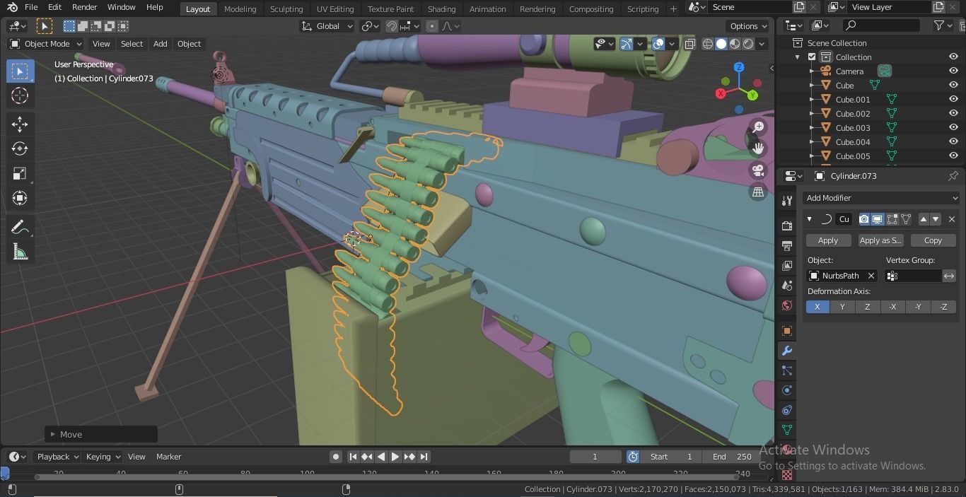 M249 SAW 3D model_12
