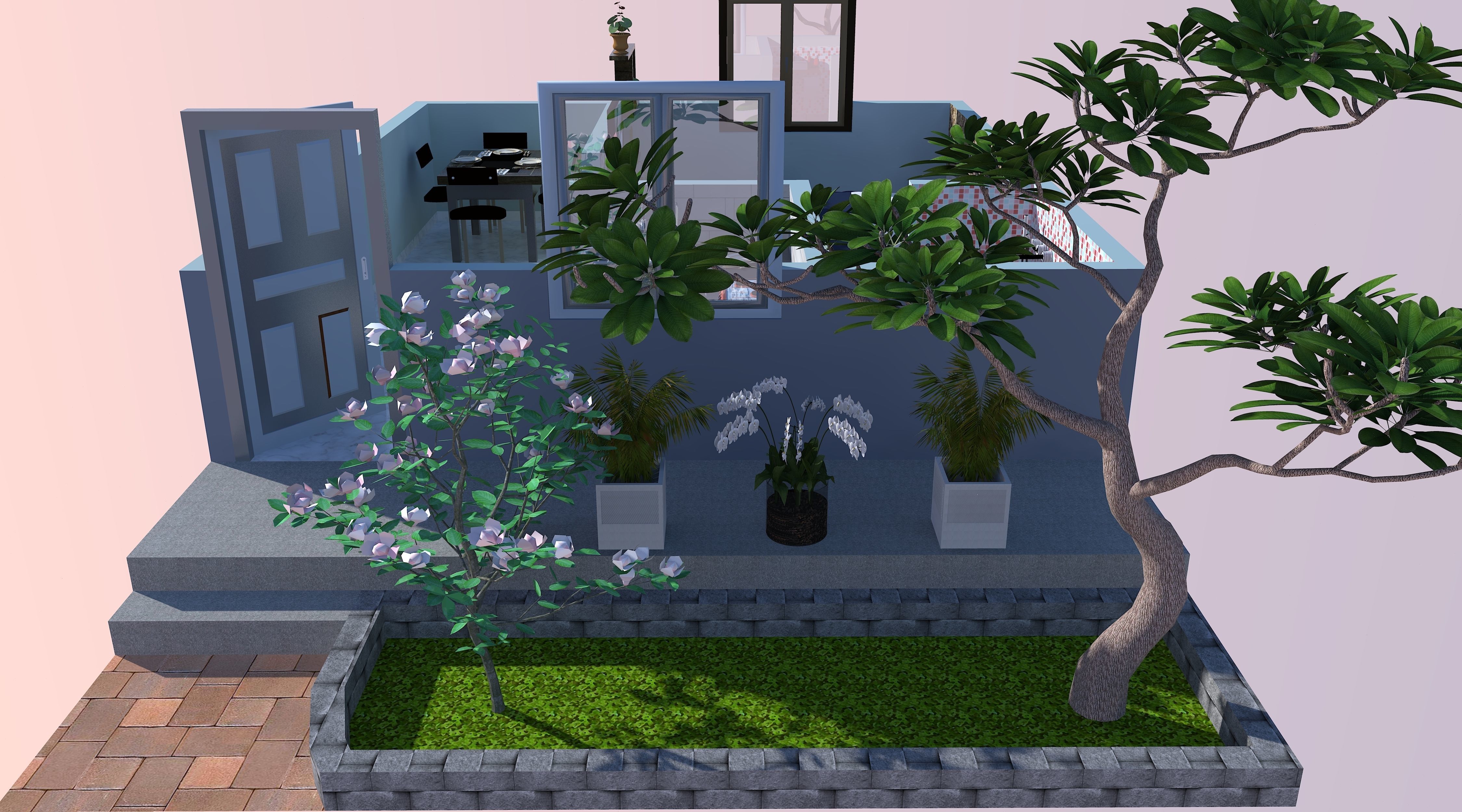 ONE BHK HOUSE PLAN WITH 3D MODEL 3D print model_4