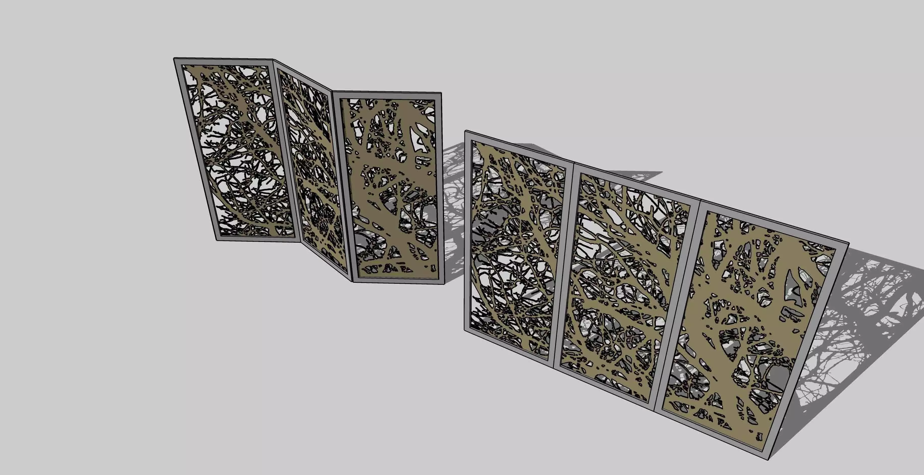 Portable Partition Full Package laser cut cnc files 3D print model