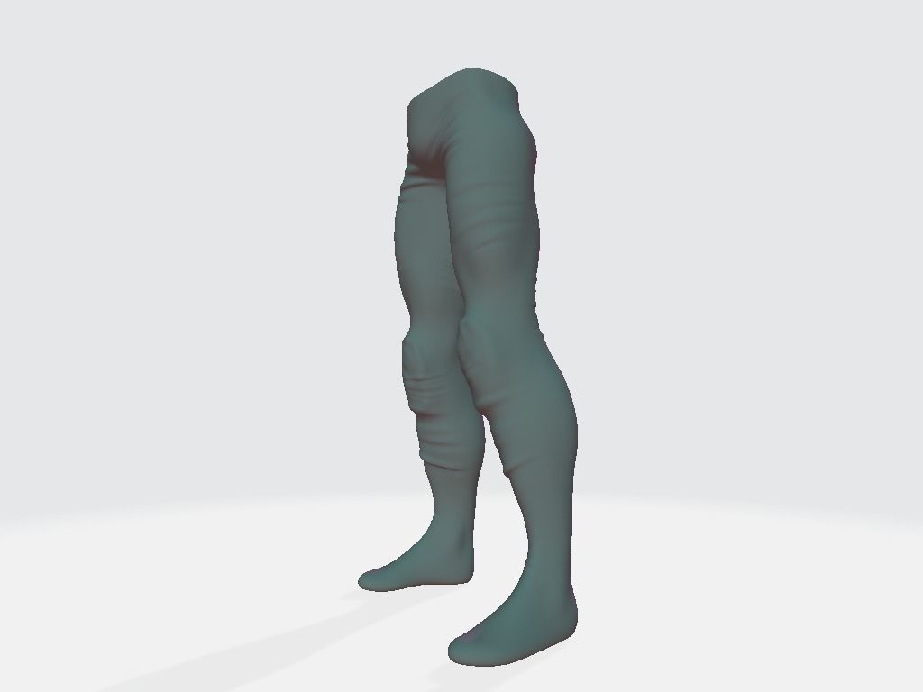 Military Pants Low-poly 3D model_13