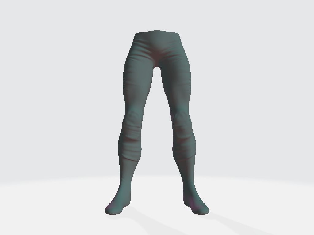 Military Pants Low-poly 3D model_12