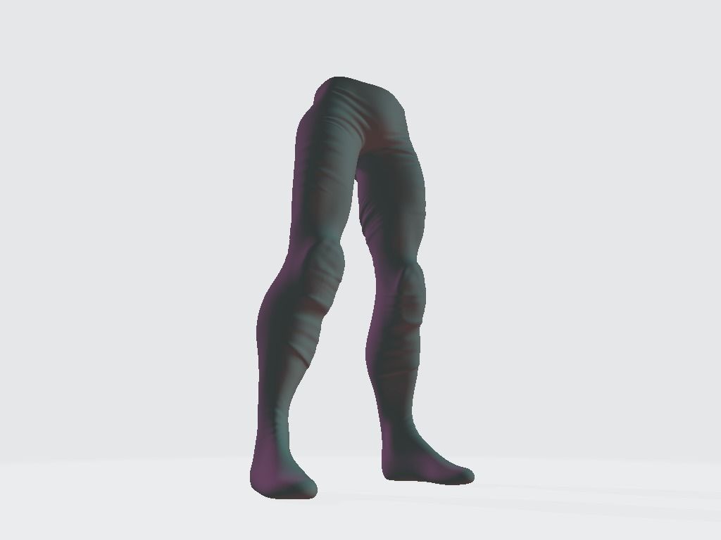 Military Pants Low-poly 3D model_11