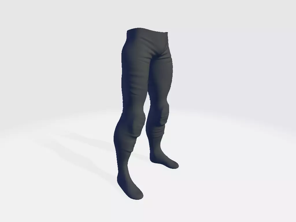 Military Pants Low-poly 3D model_0