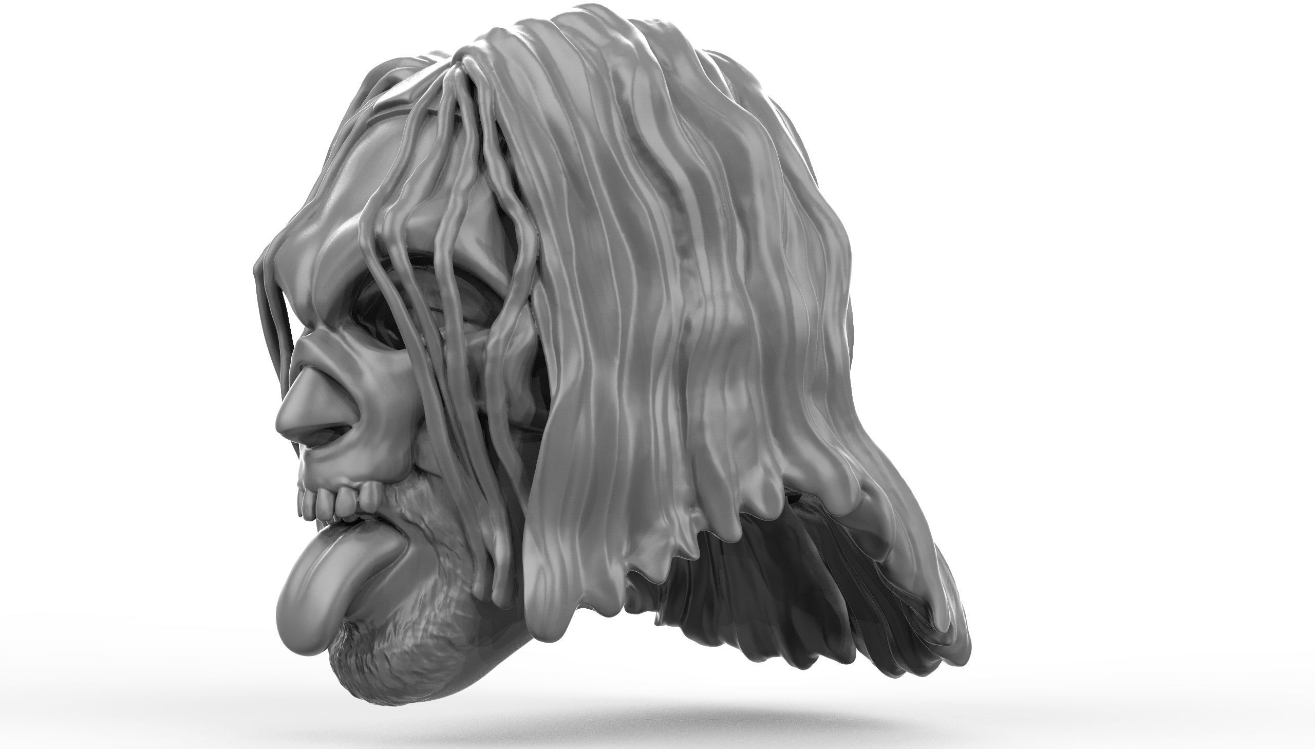 Mortis 2 versions and shoulder pad 3D printable heads 3D print model_4