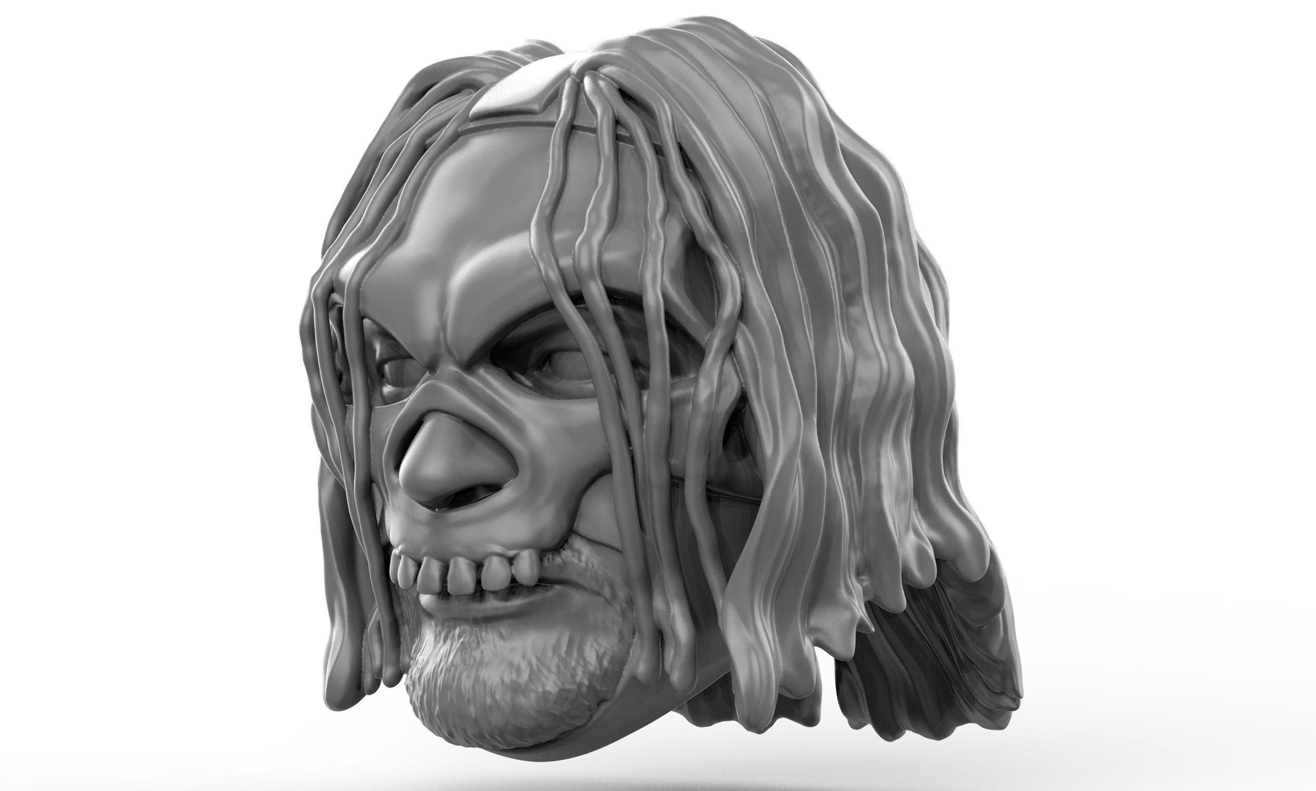 Mortis 2 versions and shoulder pad 3D printable heads 3D print model_5