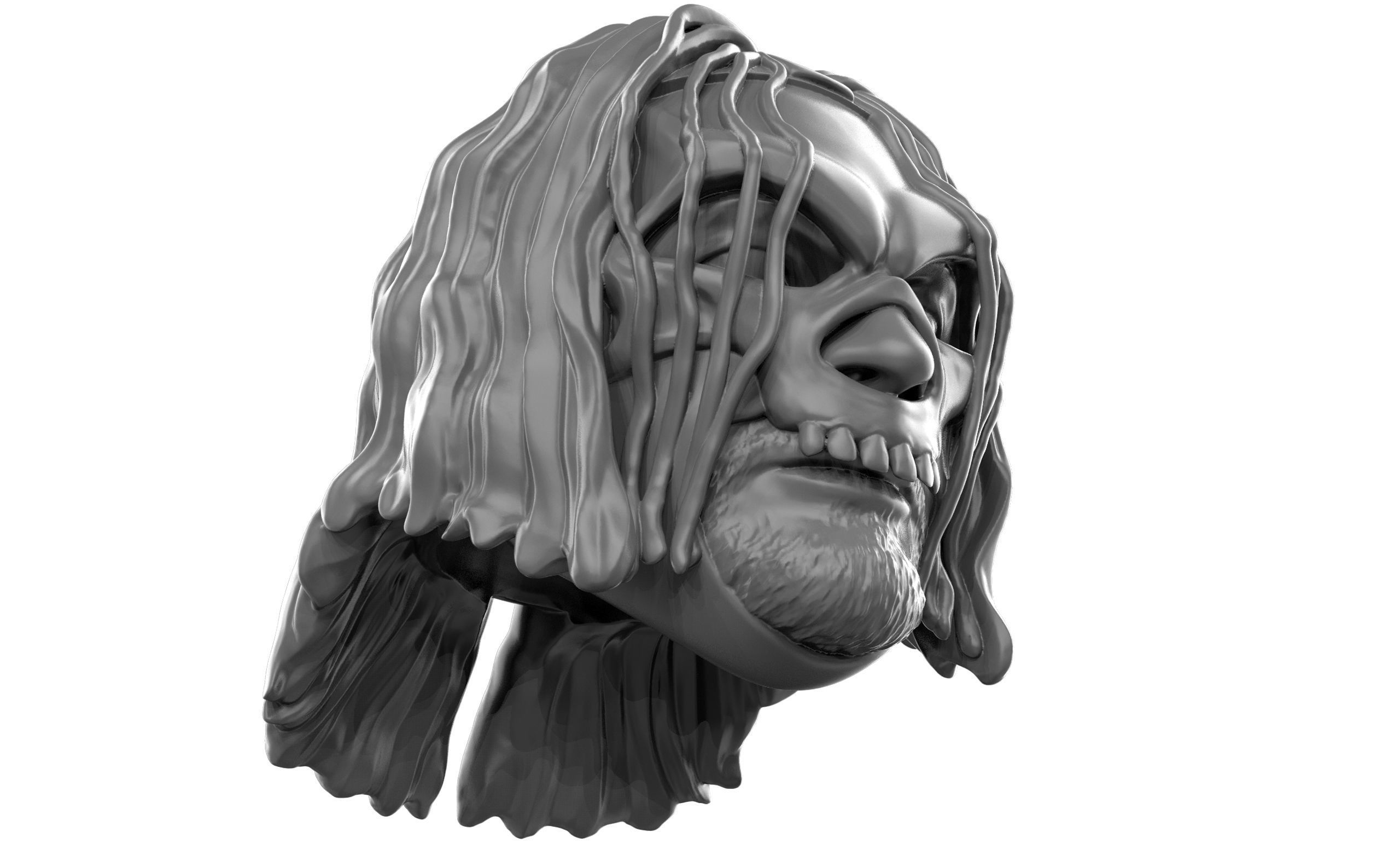 Mortis 2 versions and shoulder pad 3D printable heads 3D print model_9