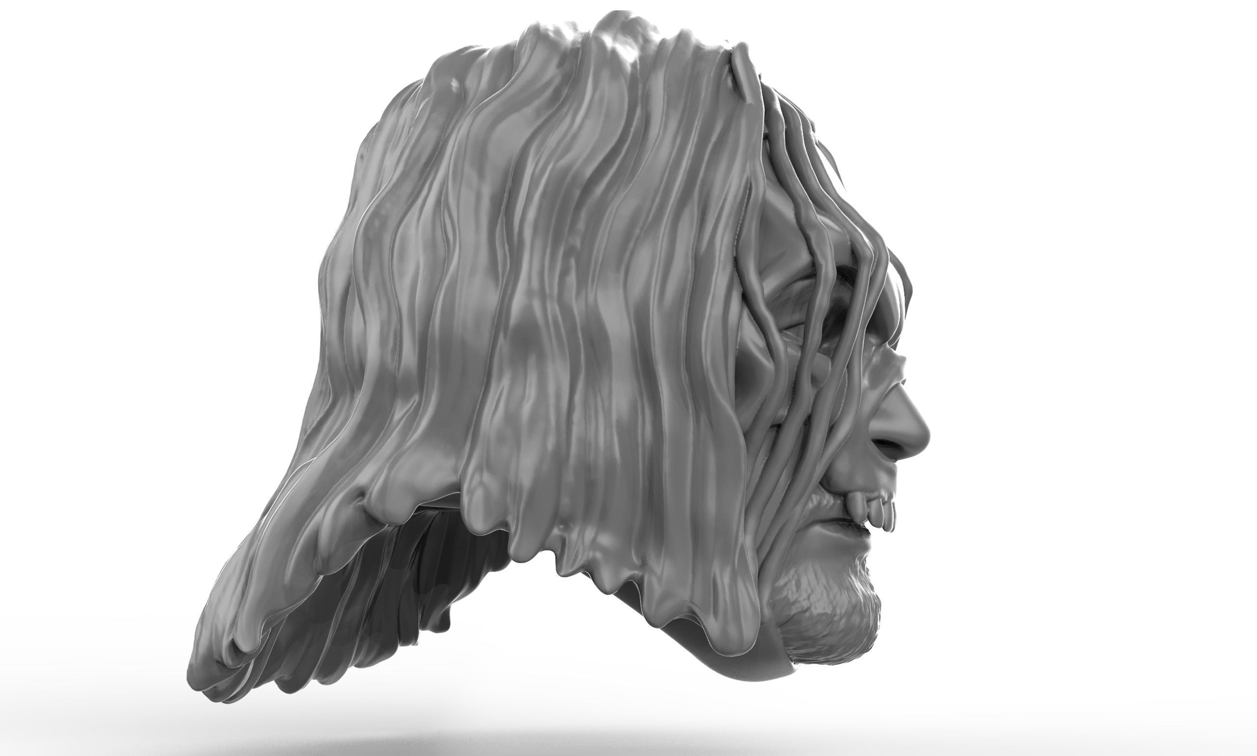 Mortis 2 versions and shoulder pad 3D printable heads 3D print model_10