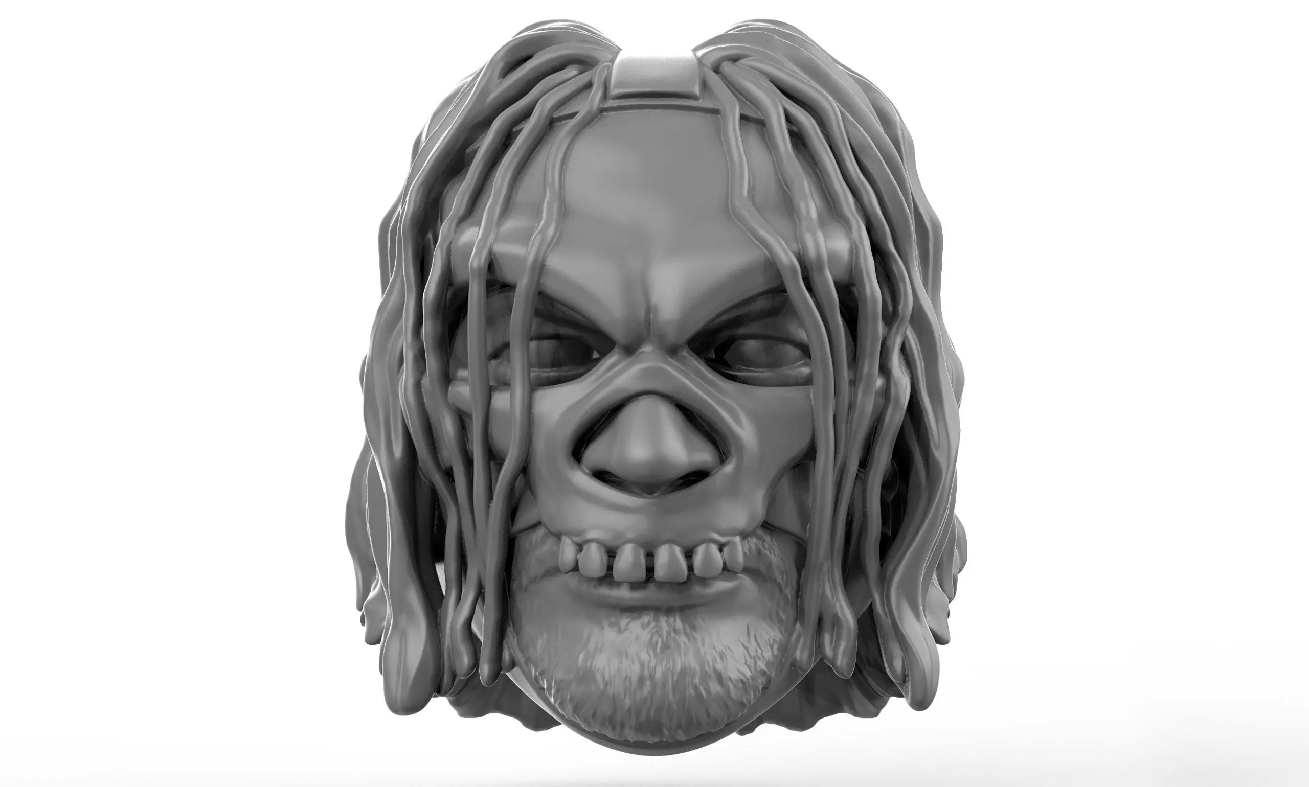 Mortis 2 versions and shoulder pad 3D printable heads 3D print model_0