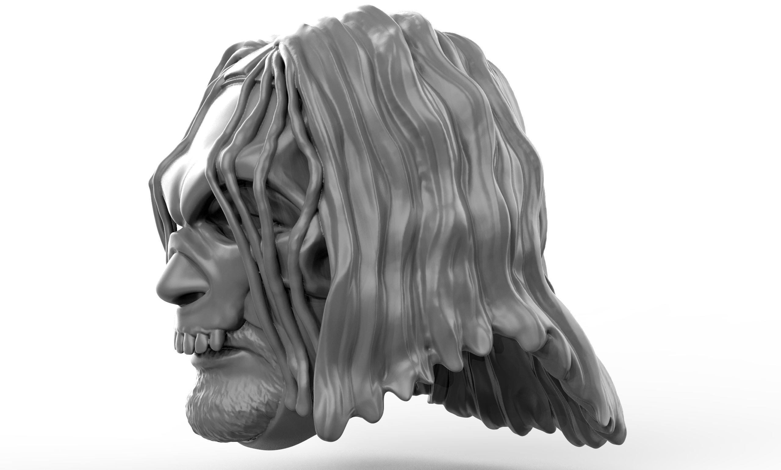 Mortis 2 versions and shoulder pad 3D printable heads 3D print model_6