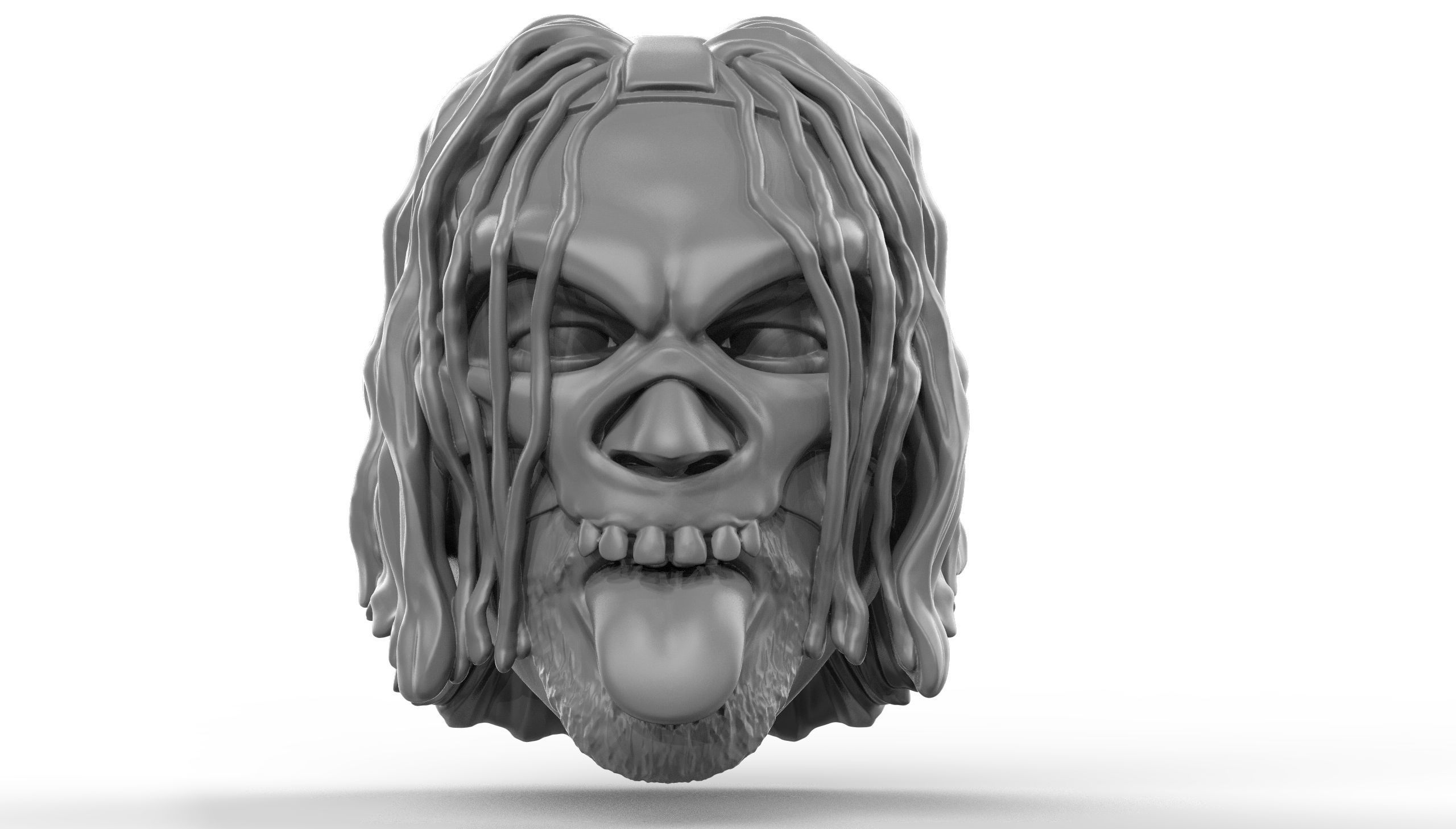 Mortis 2 versions and shoulder pad 3D printable heads 3D print model_2