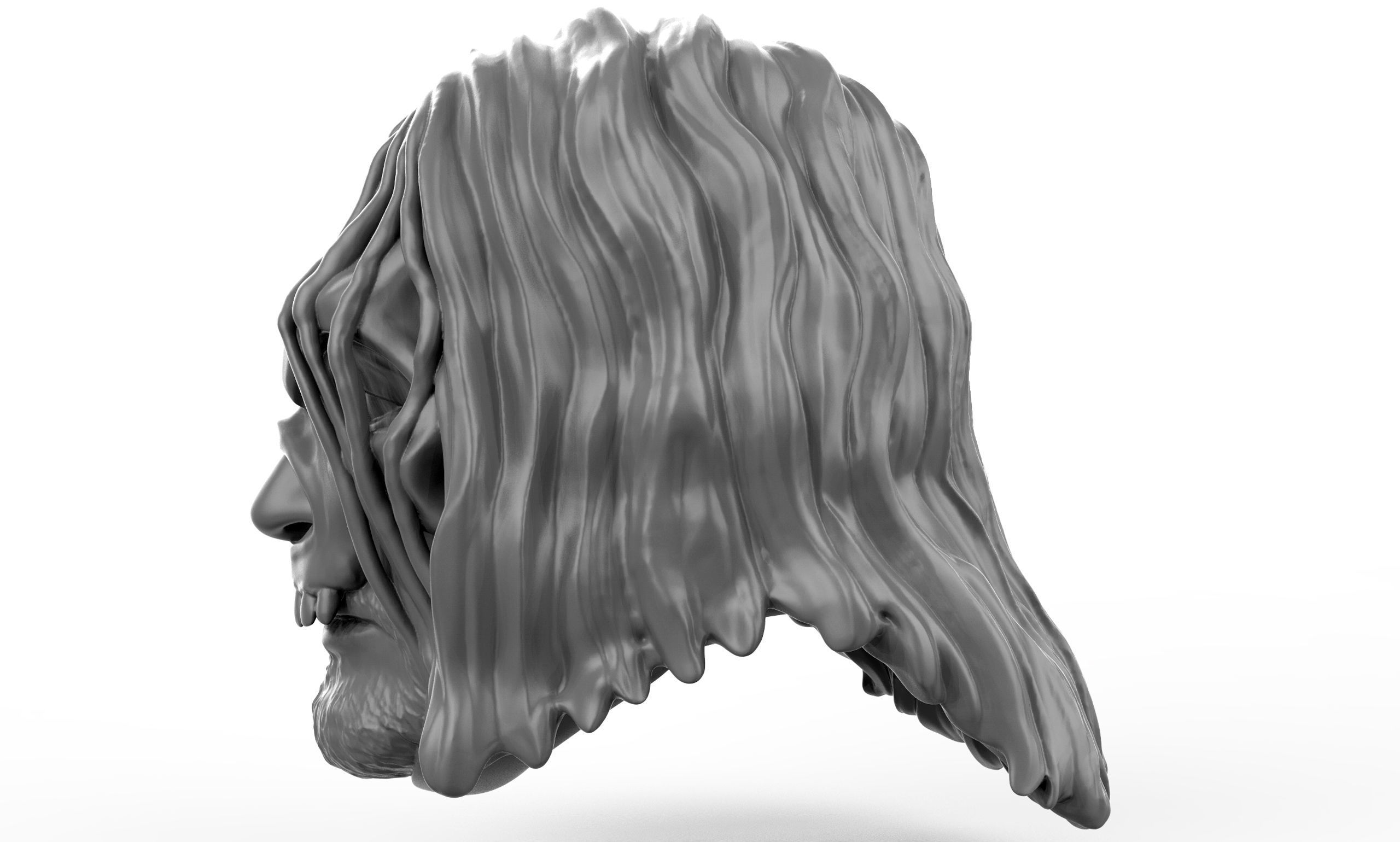 Mortis 2 versions and shoulder pad 3D printable heads 3D print model_7