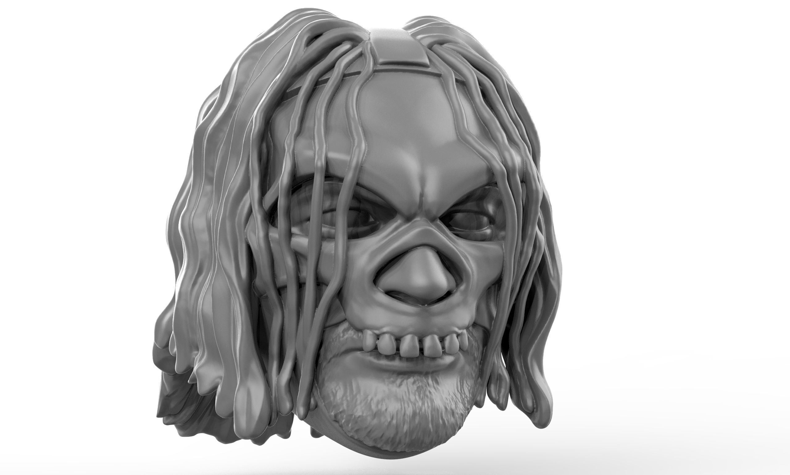 Mortis 2 versions and shoulder pad 3D printable heads 3D print model_12