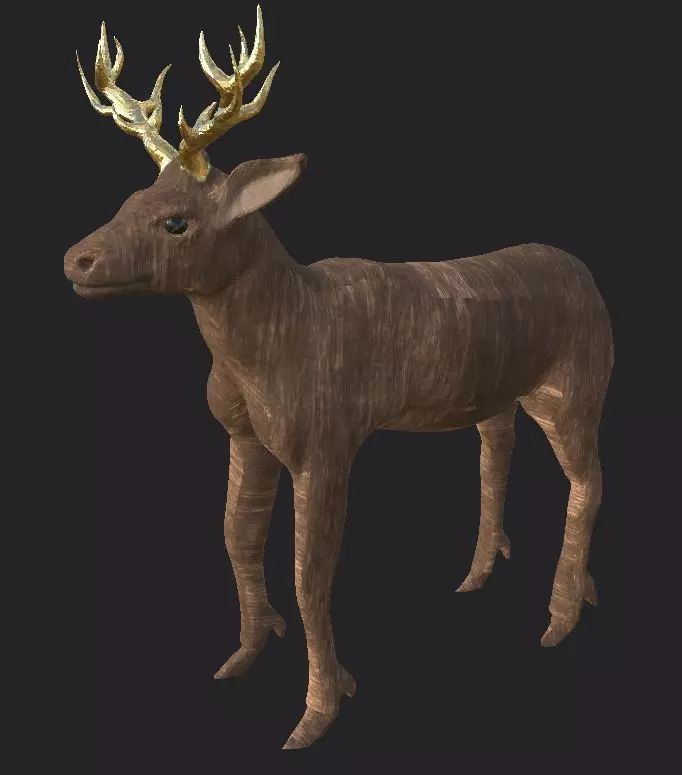 deer statue Free 3D model