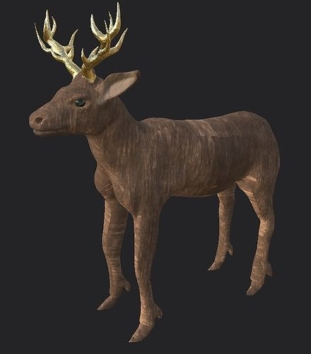 deer statue Free 3D model