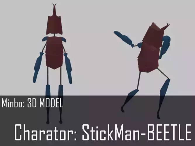 Minbo Charactor STICKMAN Beetle