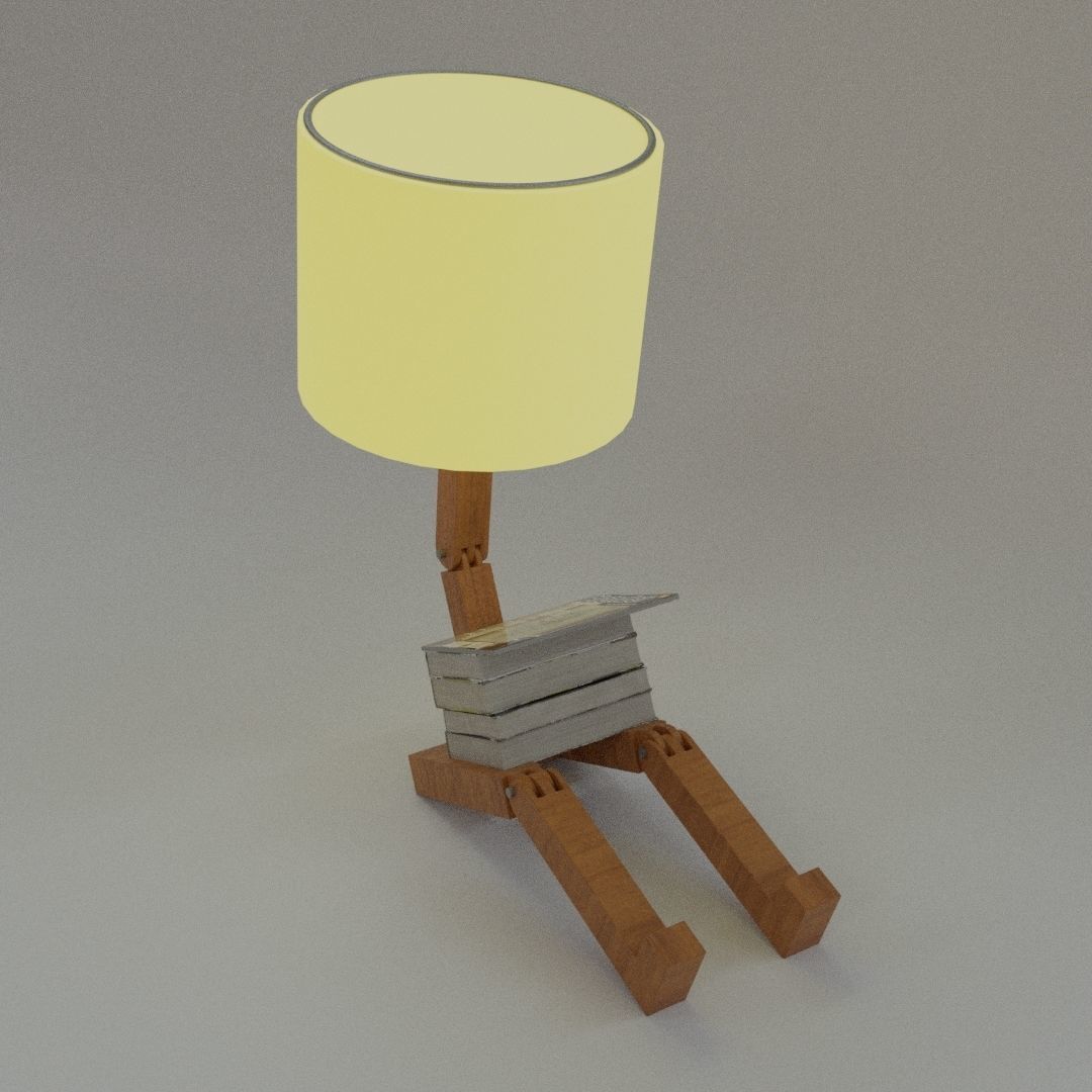 desk lamp Free 3D model_1