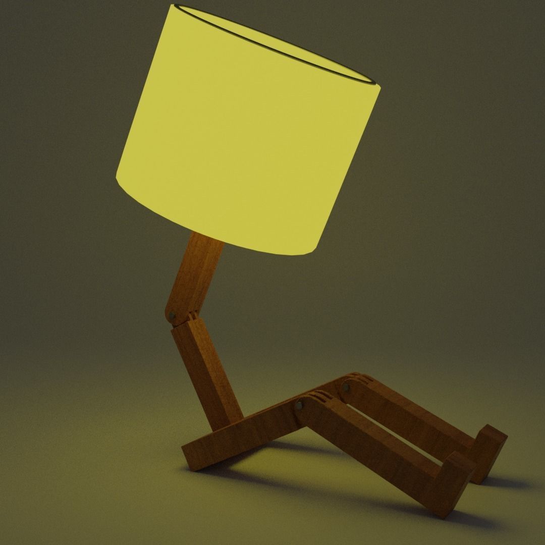desk lamp Free 3D model_3