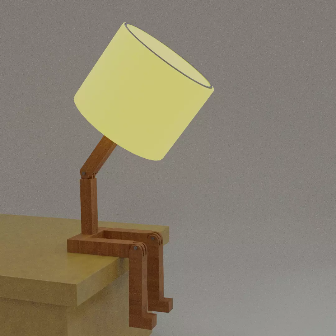 desk lamp Free 3D model_0
